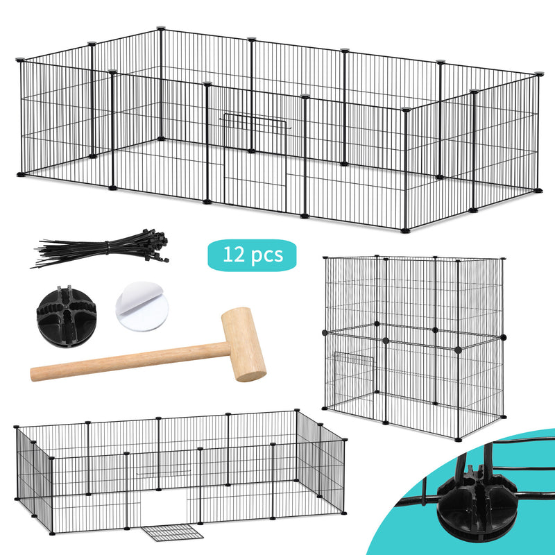 Sonnewelt outdoor enclosure playpen small animals DIY 12/24 pieces 35 x 35 cm