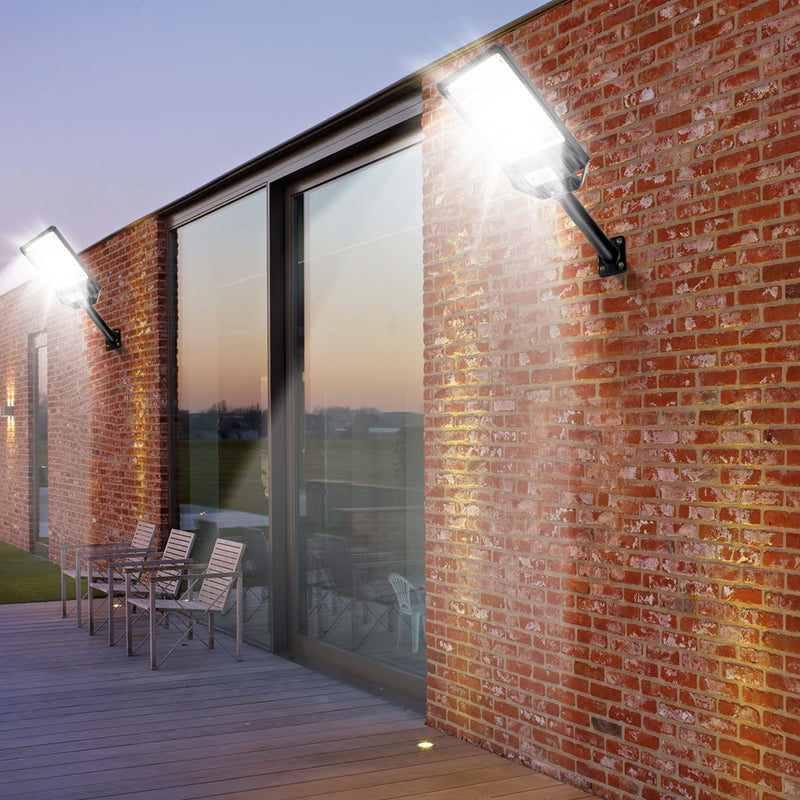 Sonnewelt Solarlampen Straßenlaterne mit Bewegungssensor 300W/400W