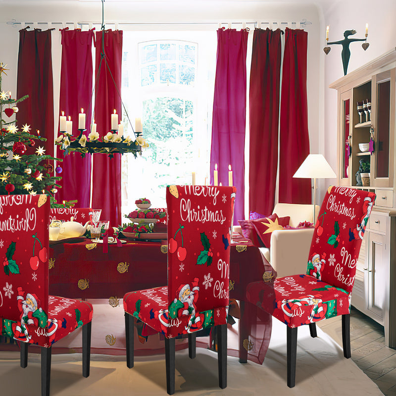 Sonnewelt Stuhlhussen Weihnachten 6er Set