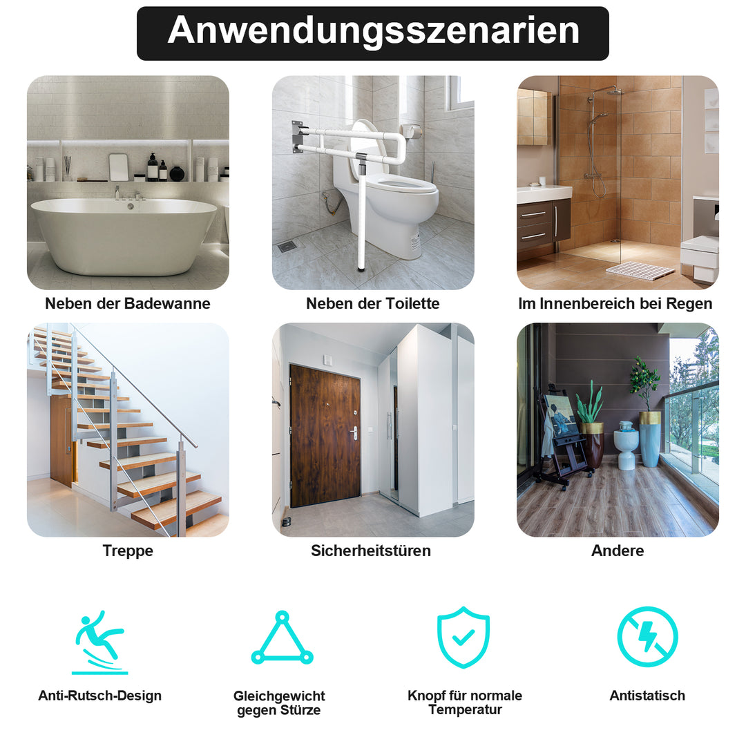 Sonnewelt wall support rail toilets 60cm