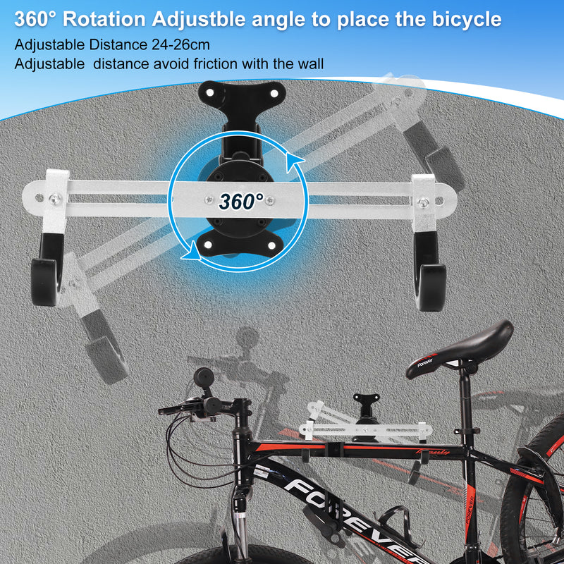 Sonnewelt Fahrradhalterung Wand Klappbare 360°