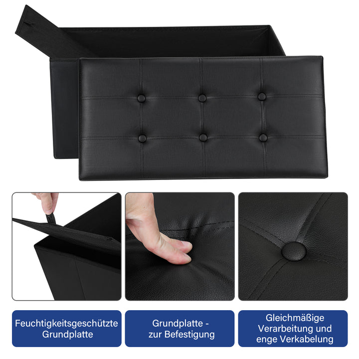 Sonnewelt bench with storage space stool