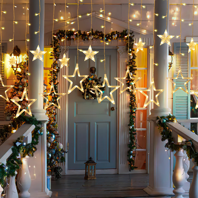 Sonnewelt Star LED Lichterkette Lichtervorhang