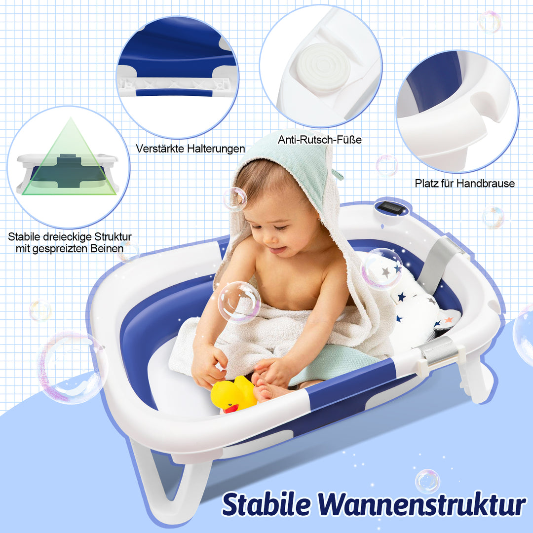 Sonnewelt Baby Bathtub Foldable with Thermometer