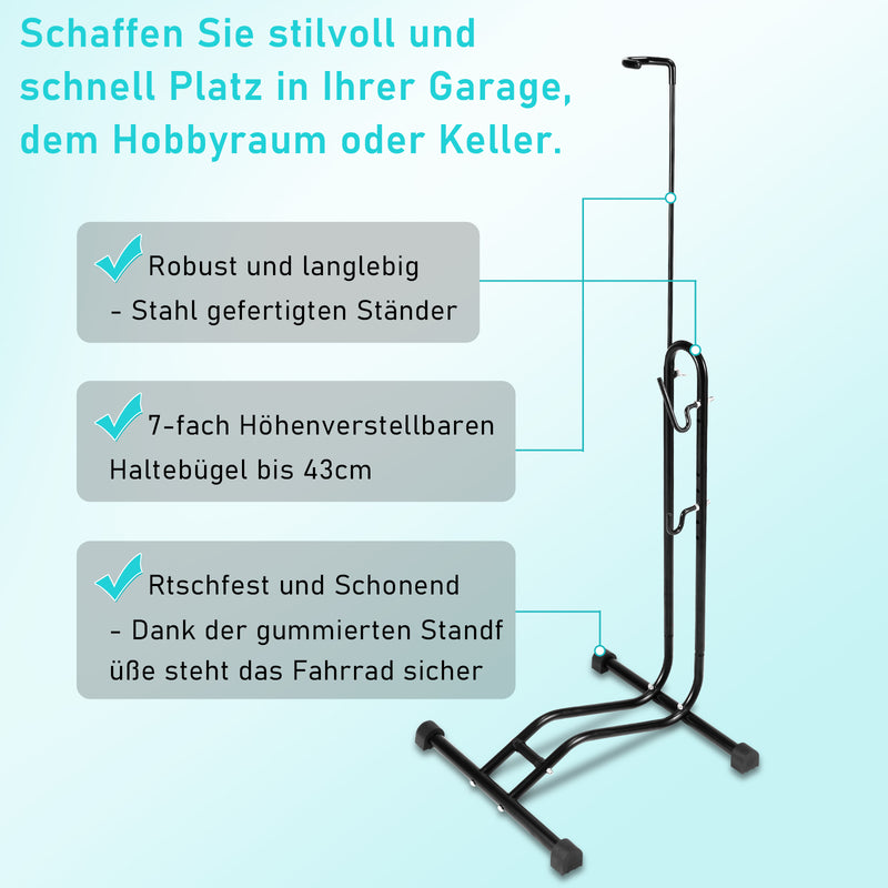 Sonnewelt 3 in 1 Fahrradständer Boden 20 bis 29 Zoll