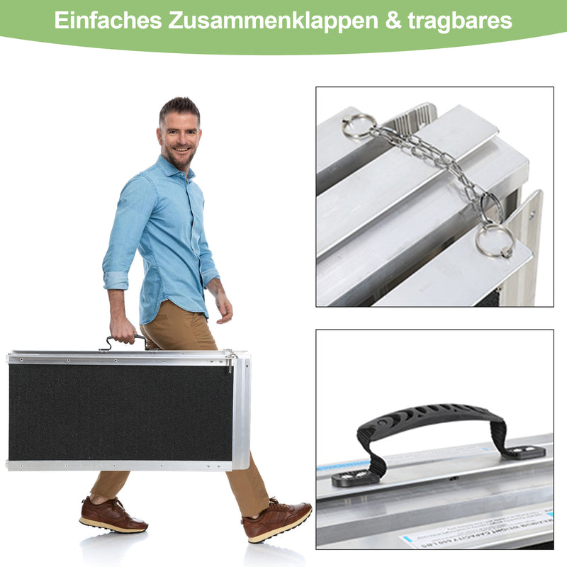Sonnewelt Rollstuhlrampe Laderampe Alu bis 270kg
