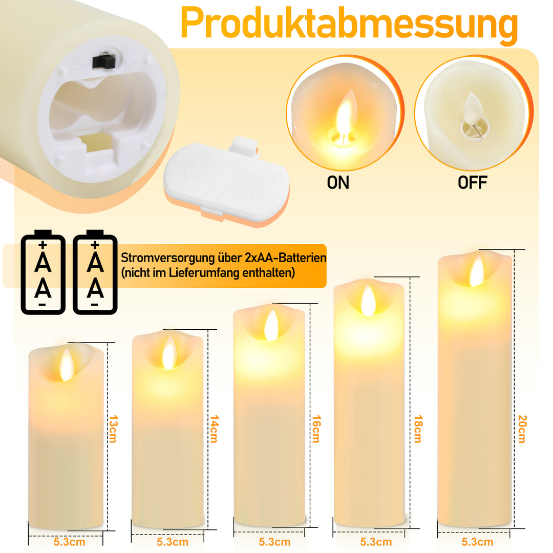 Sonnewelt LED Candle Set Flameless Candles