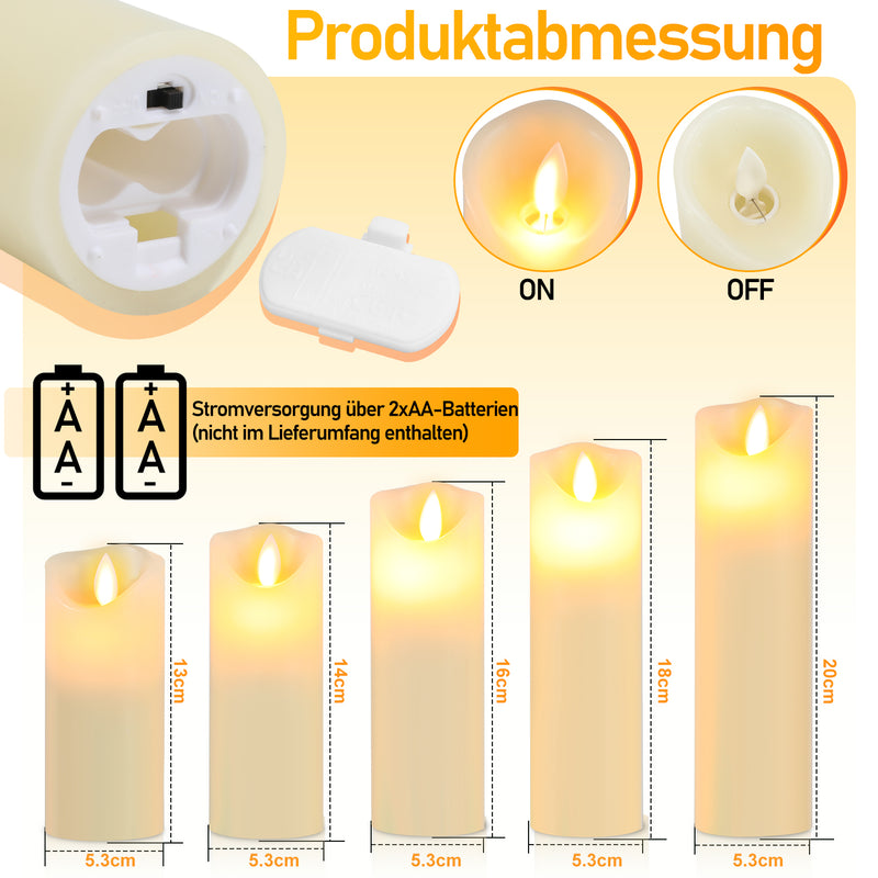 Sonnewelt LED Candle Set Flameless Candles