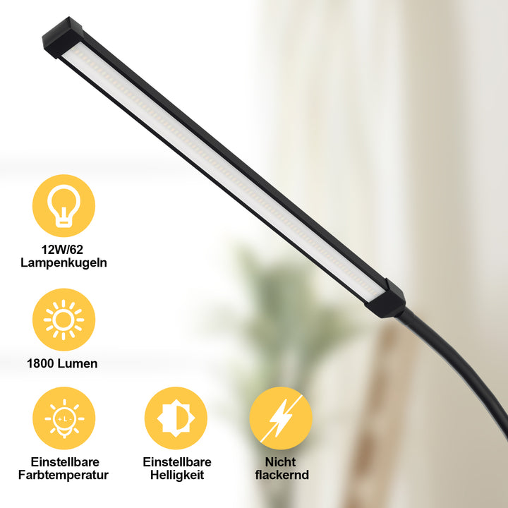 Sonnewelt Dimmbar Stehlampe 9W mit Fernbedienung