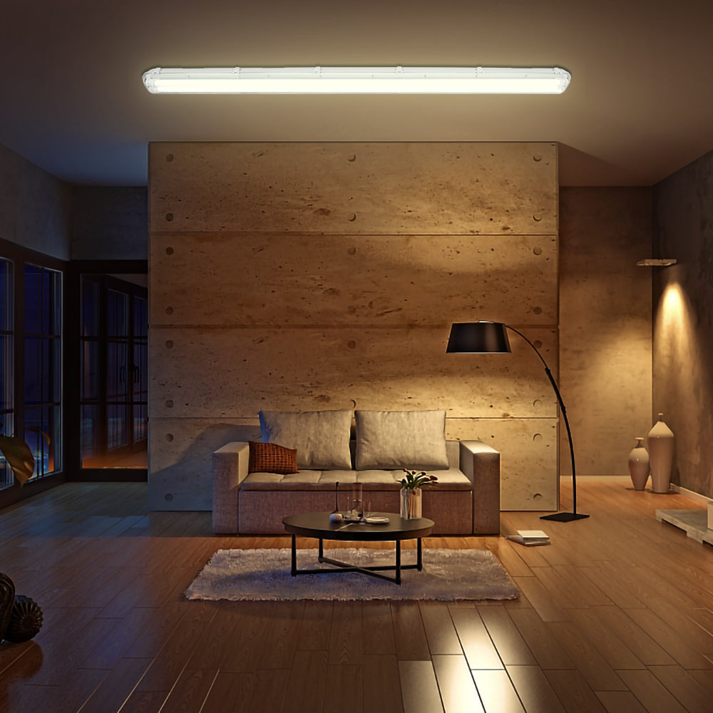 Sonnewelt LED Feuchtraumleuchte Doppelt T8 Neutralweiß 18W/24W