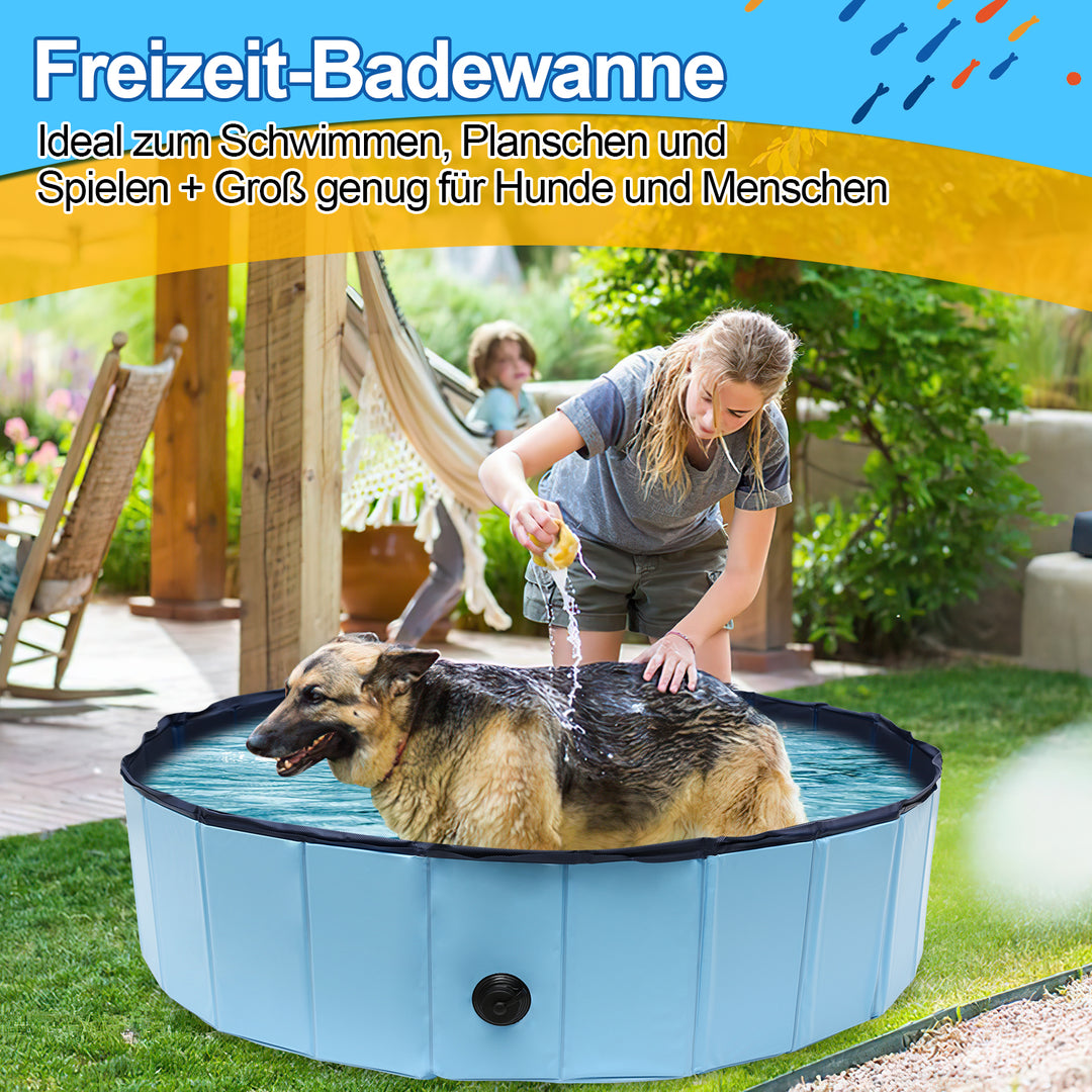 Sonnewelt Hundepool Faltbarer Swimmingpool