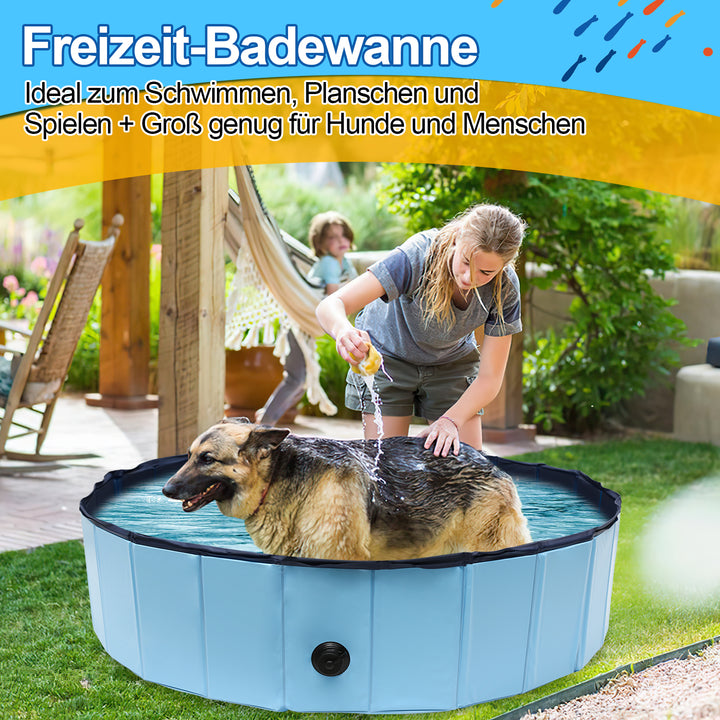 Sonnewelt Hundepool Faltbarer Swimmingpool