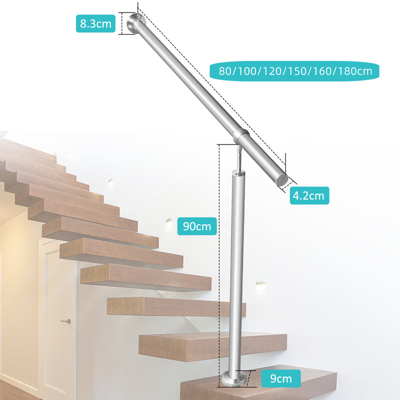 Sonnewelt entrance railing stainless steel 80-180cm