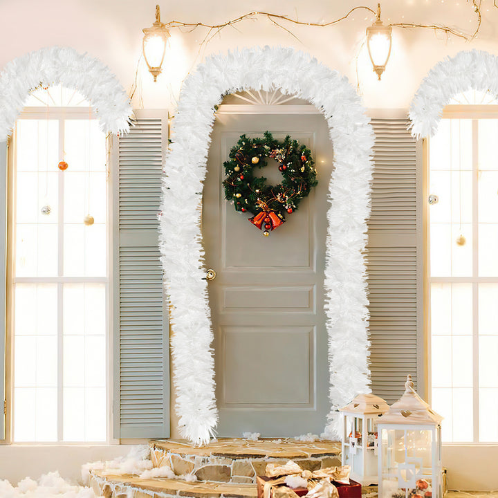 Sonnewelt Weihnachtsgirlande Girlande Weiß 2M 6 Stück