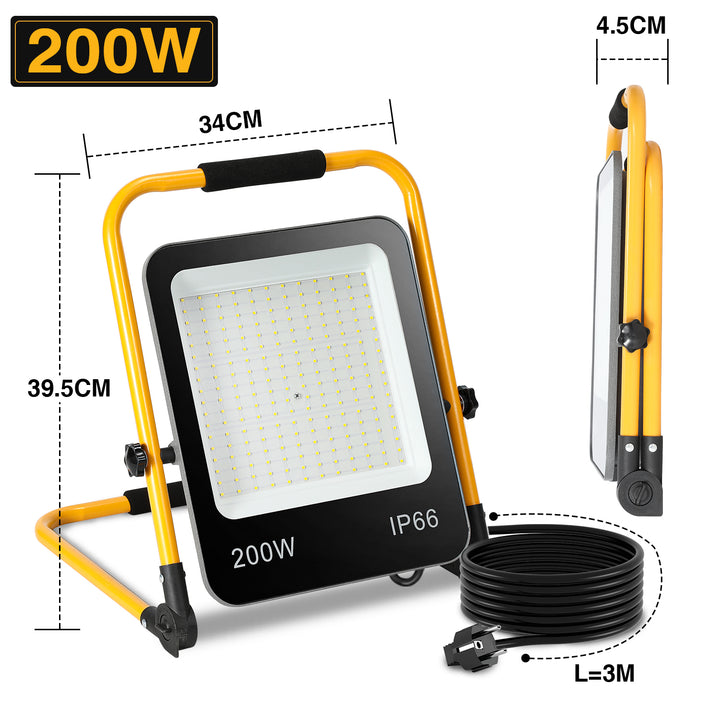 Sonnewelt LED Baustrahler 50W-200W Kaltweiß IP66