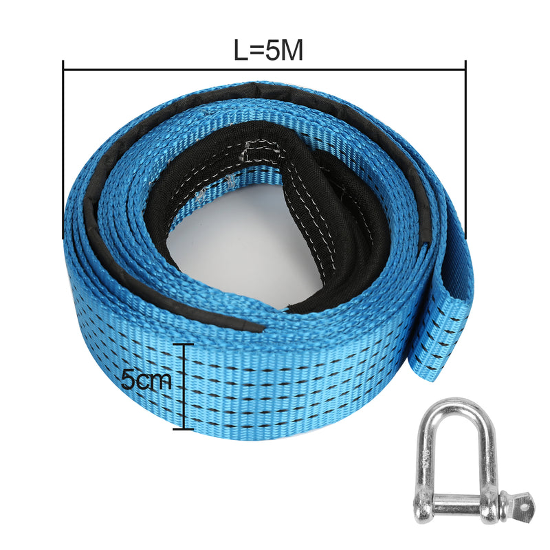 Sonnewelt Abschleppseil Notfall-Abschleppgurt 5 cm x 5 m