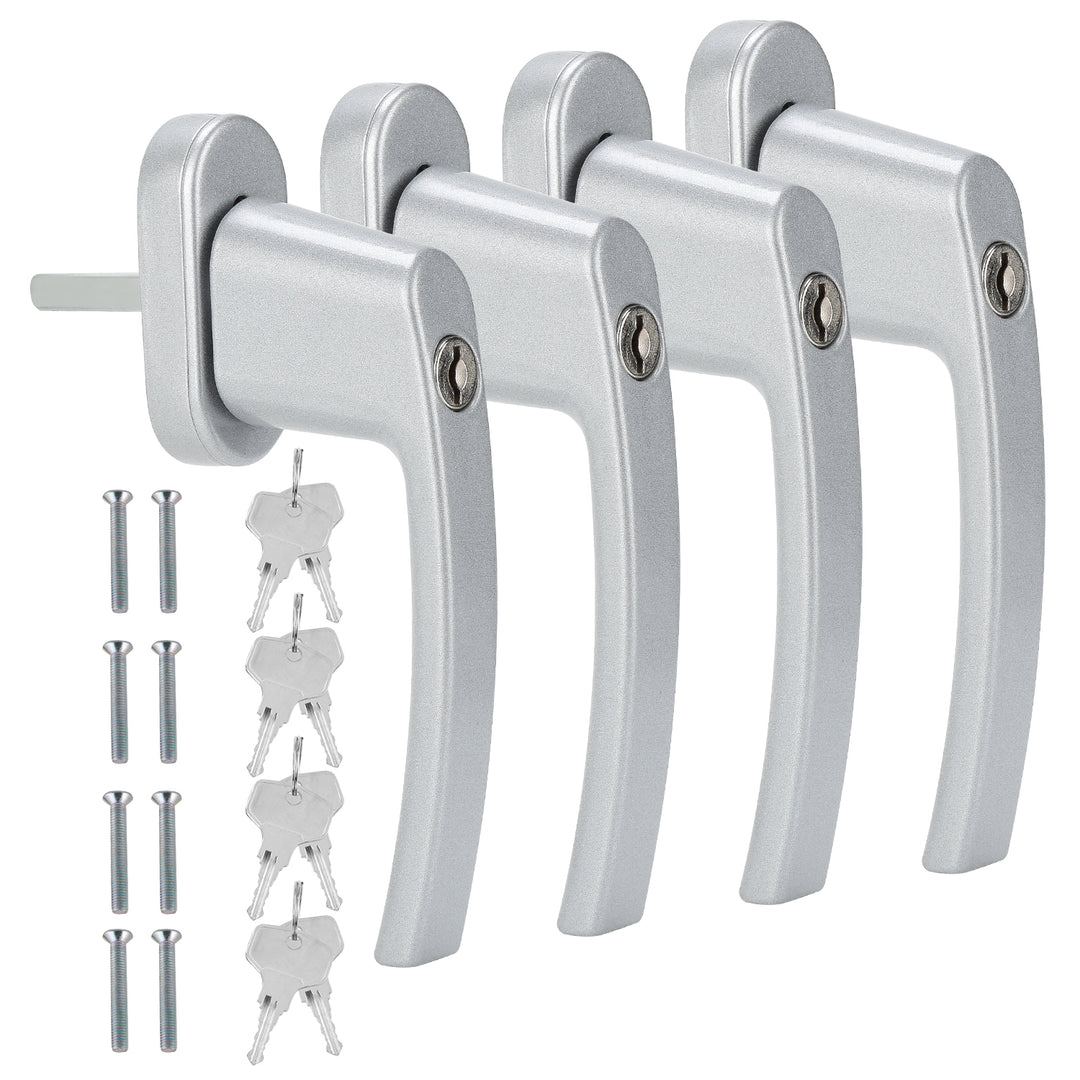 Sonnewelt Fenstergriff Abschließbar Aluminium mit Key