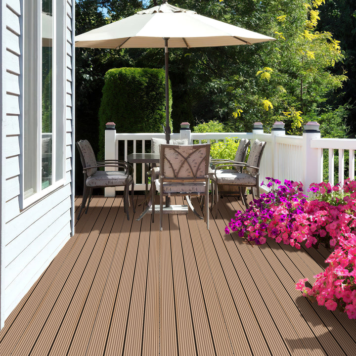 Sonnewelt WPC Terrassenfliesen Klickfliese 30x60cm 6stk