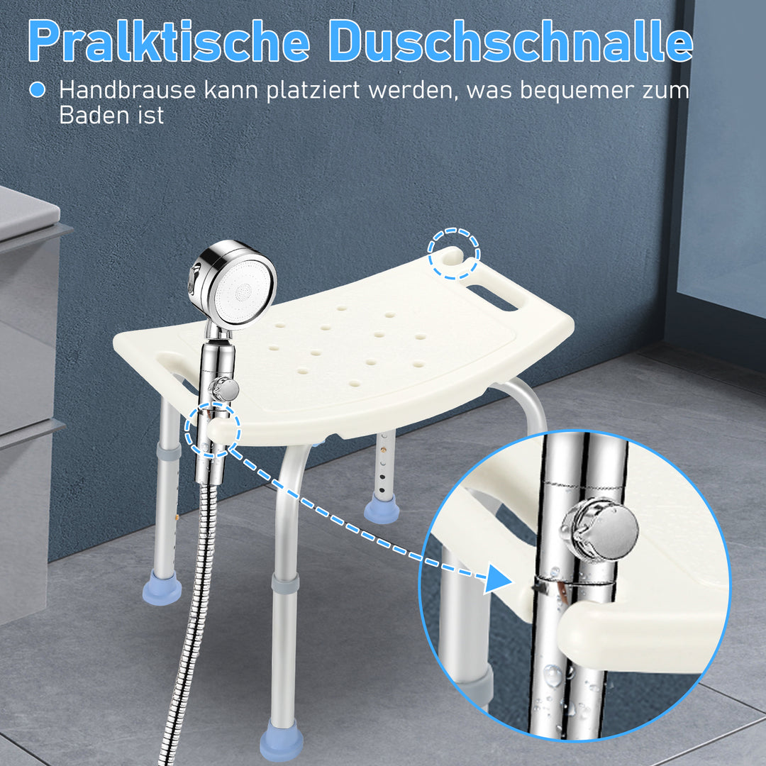 Sonnewelt shower stool shower chair height adjustable aluminum