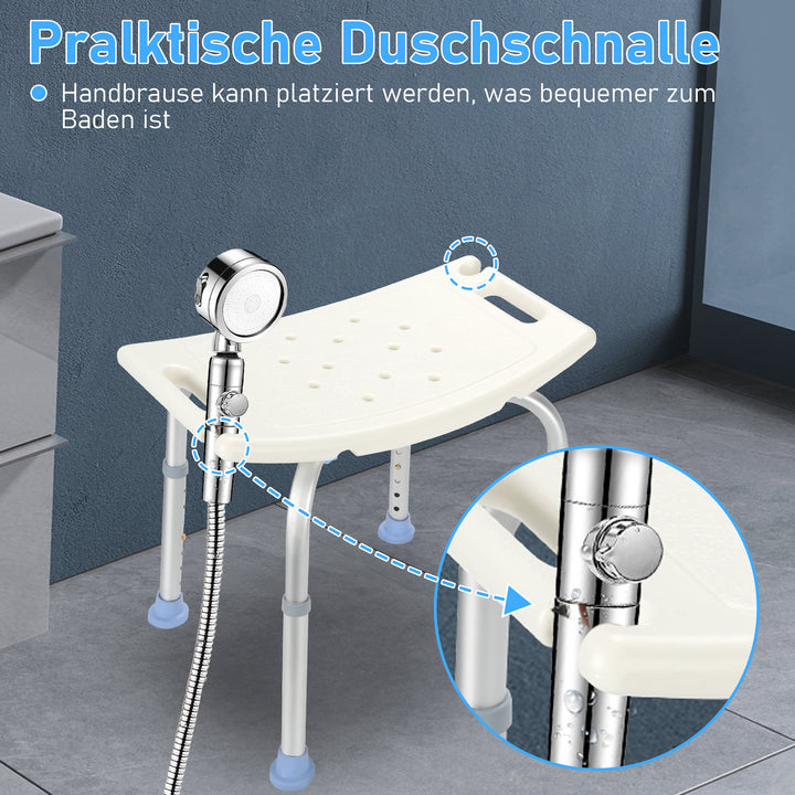 Sonnewelt shower stool shower chair height adjustable aluminum