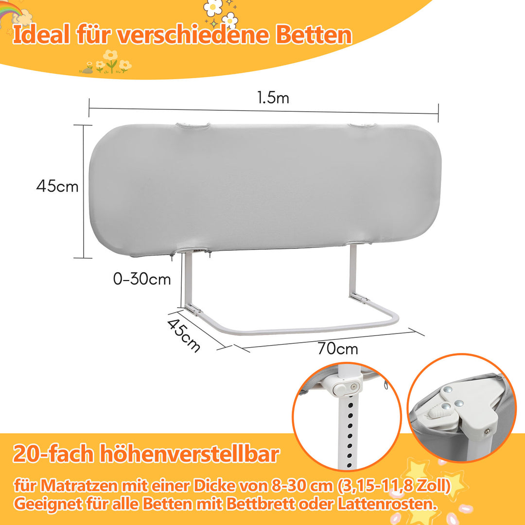 Sonnewelt bed guard, fall protection, foldable