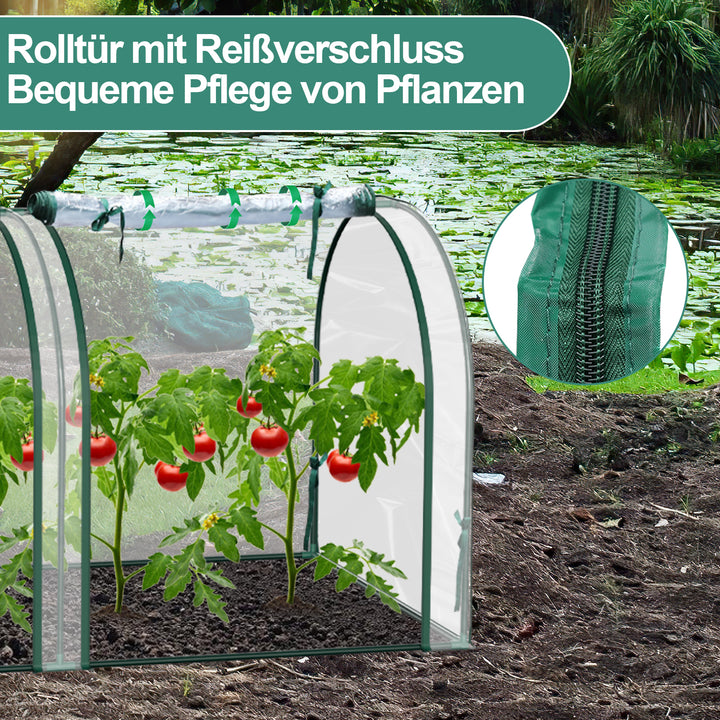 Sonnewelt Gewächshaus Foliengewächshaus PVC Transparent