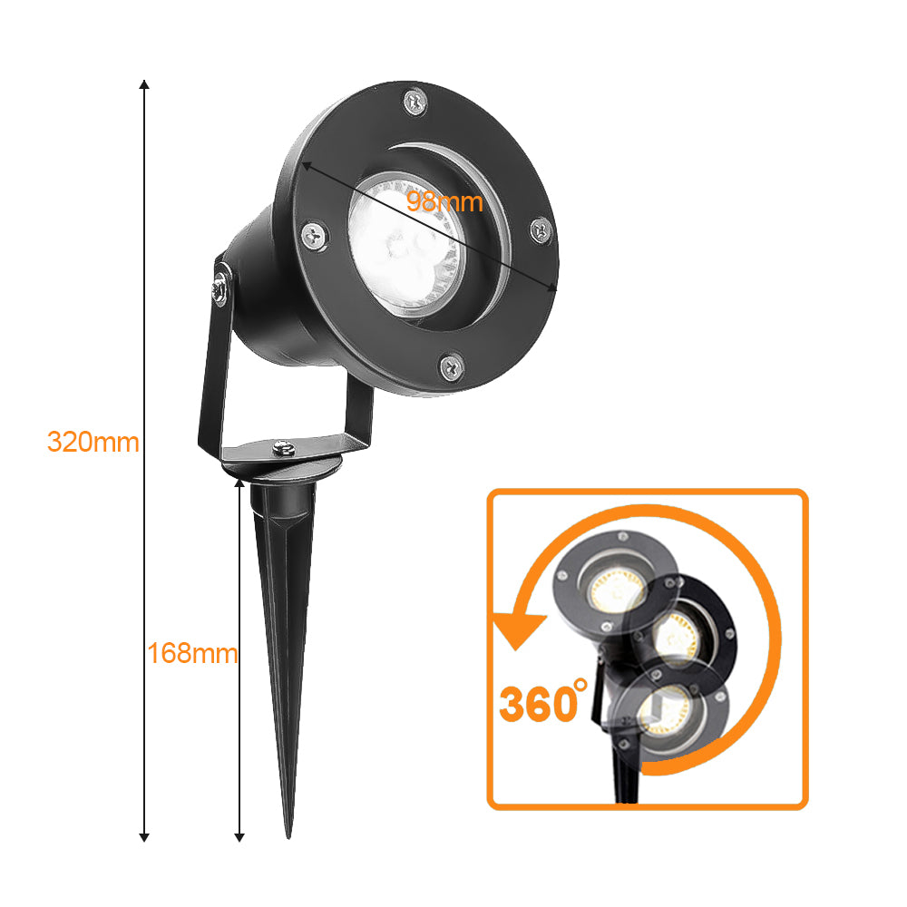 Sonnewelt Gartenleuchte Warmweiß IP65 4W GU10