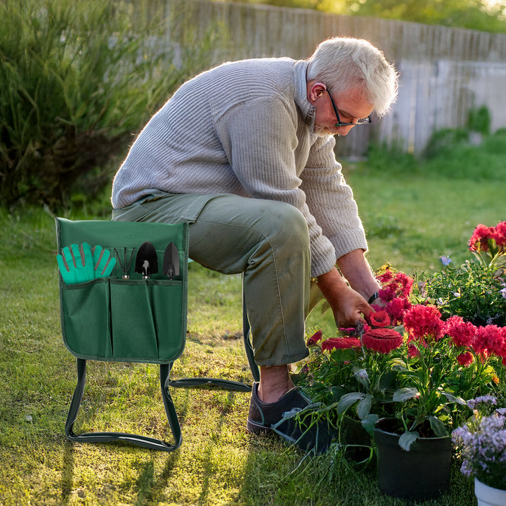 Sonnewelt 2 in 1 Kniebank für Gartenarbeit Gartenhocker mit Eva-Schaumkissen