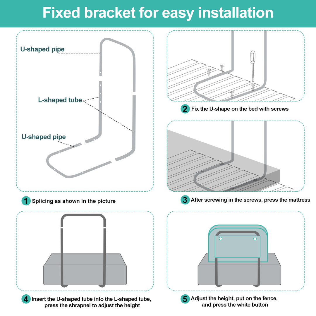 Sonnewelt Bettgitter Rausfallschutz 38cm Höhe