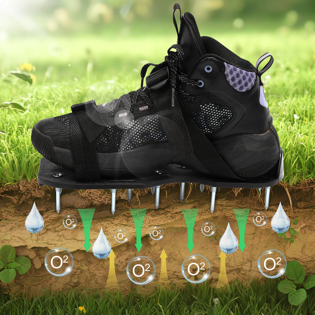 Sonnewelt 1 Paar Nagelschuhe Rasenbelüfter für Bodenbeschichtung