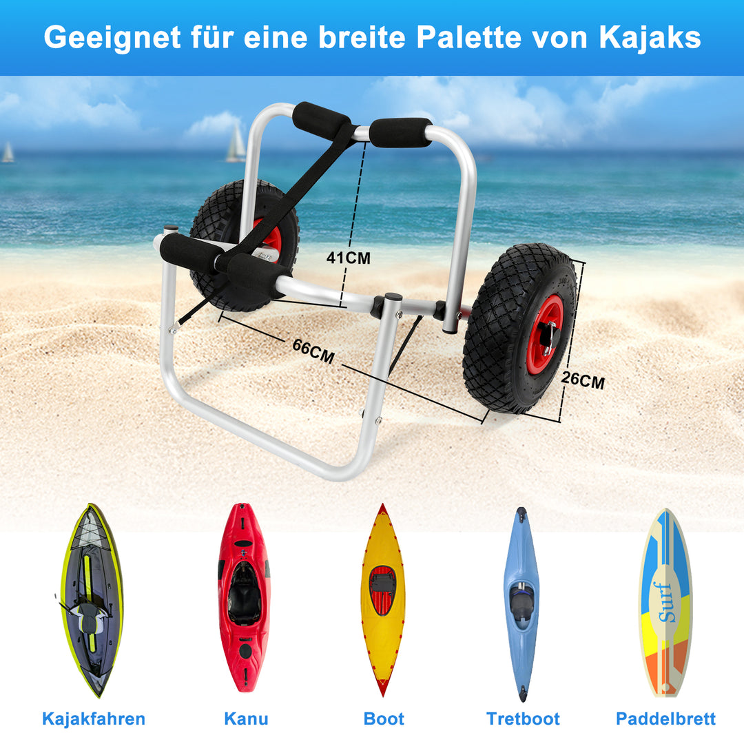 Sonnewelt Faltbarer Kajakwagen Bootswagen 75kg