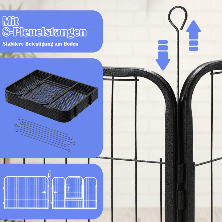 Sonnewelt puppy playpen 8-part 60cm high Foldable