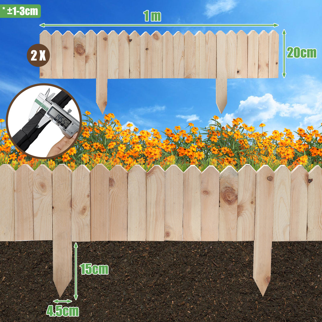 Sonnewelt Rasenkante Beeteinfassung Gartenzaun Holz