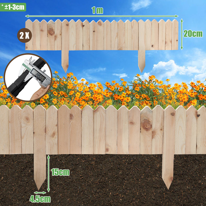 Sonnewelt Rasenkante Beeteinfassung Gartenzaun Holz