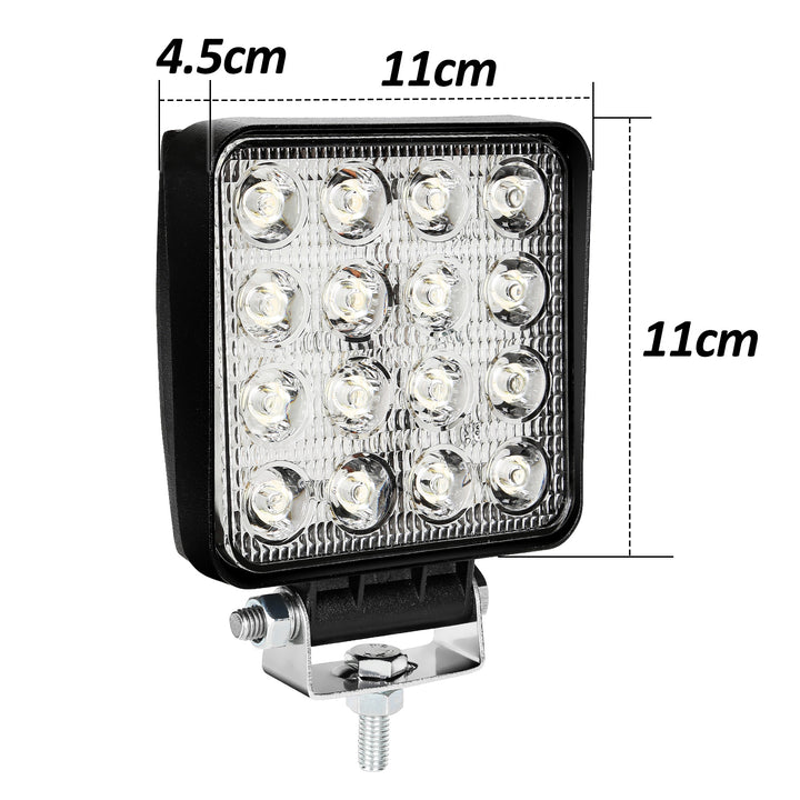 Sonnewelt LED Arbeitsscheinwerfer 48W IP67 6500K