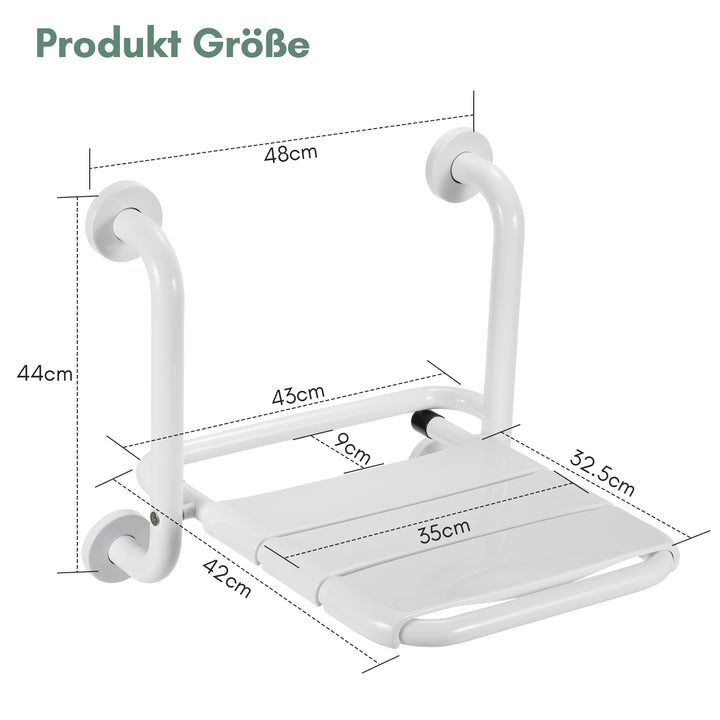 Sonnewelt Duschklappsitz Duschhocker Wandmontage
