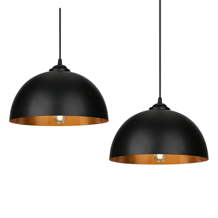 Sonnewelt Retro Lampenschirm aus Metall 2 Stück