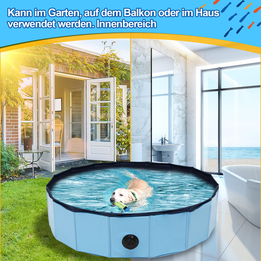 Sonnewelt Hundepool Faltbarer Swimmingpool