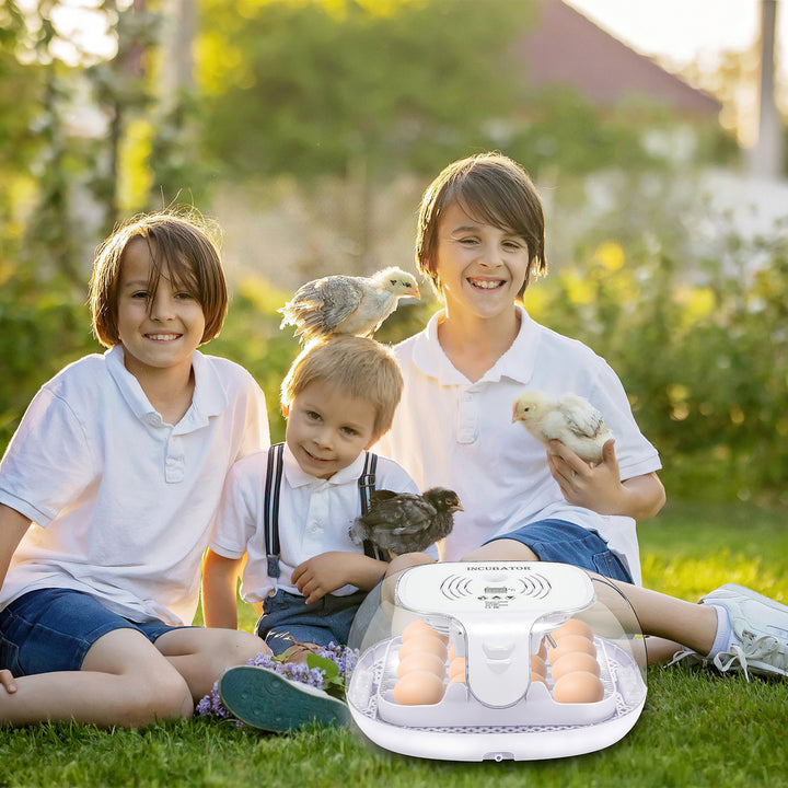 Sonnewelt Brutautomat Vollautomatisch Inkubator für Hühner 16 Eier