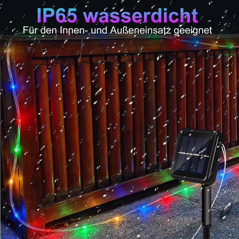 Sonnewelt Solar LED Lichterkette Aussen IP65