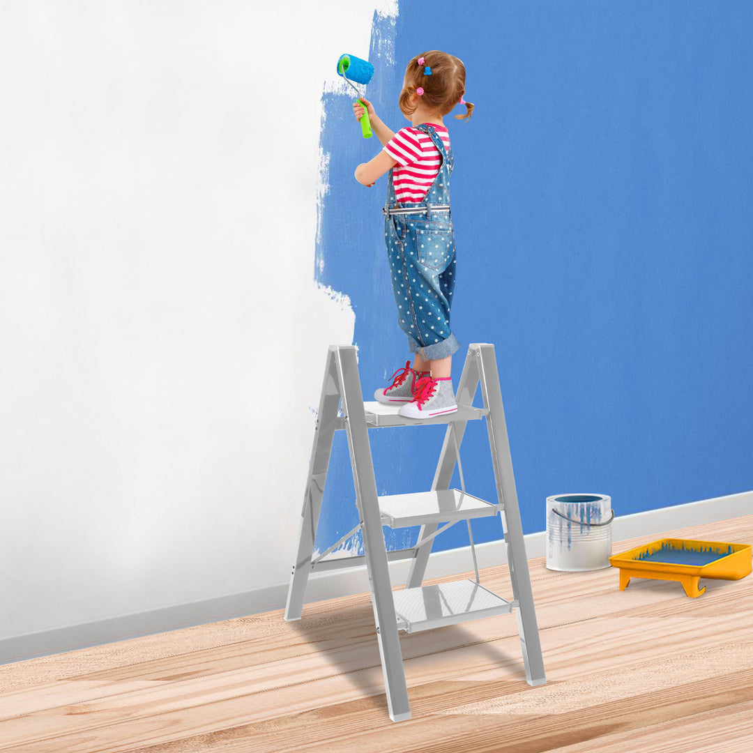 Sonnewelt Ladder Foldable Lightweight Aluminum 2/3/4 Steps