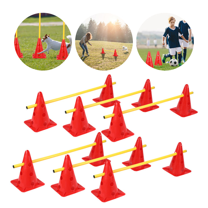 Sonnewelt 6er Steckhürdenset Agility Trainingsgerät