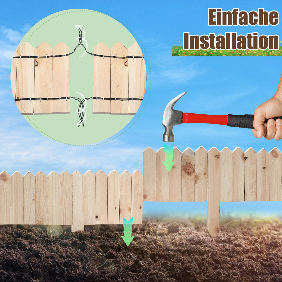 Sonnewelt Rasenkante Beeteinfassung Gartenzaun Holz