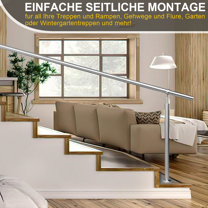 Sonnewelt Eingangsgeländer Edelstahl 80-180cm