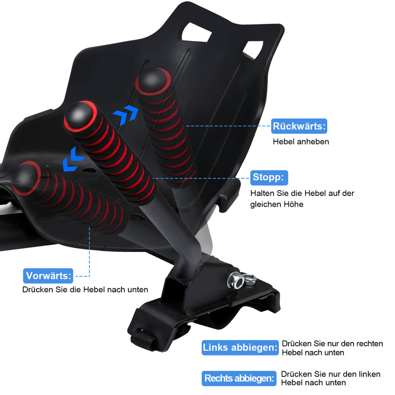 Sonnewelt Hoverboard Sitz Kart Erweiterung für 2 Wheel Balancing