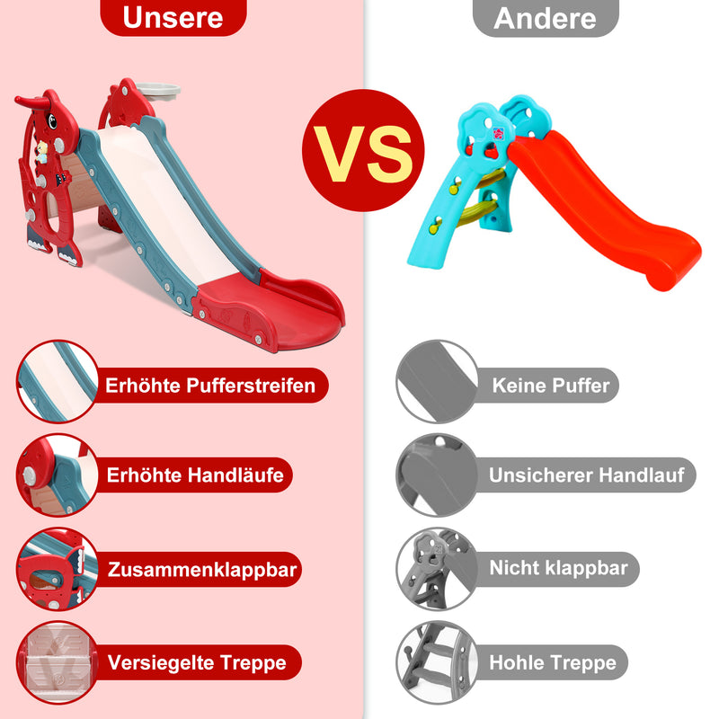 Sonnewelt Kinderrutsche Faltbar 4 in 1