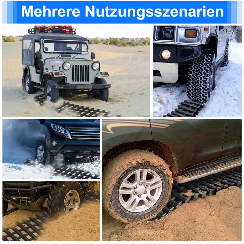 Sonnewelt Auto Anfahrhilfe Traktionshilfe 2er-Set 80cm/100cm
