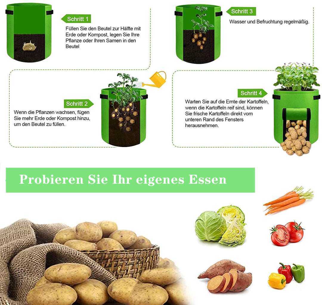 Sonnewelt Pflanzsack Pflanztasche 5 Stück