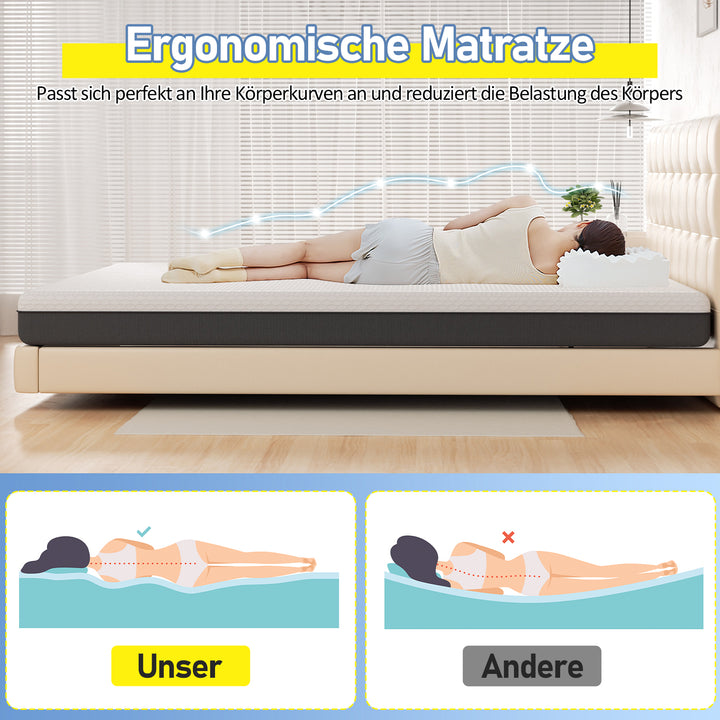 Sonnewelt Matratze Memory-Schaummatratze Ergonomische H3