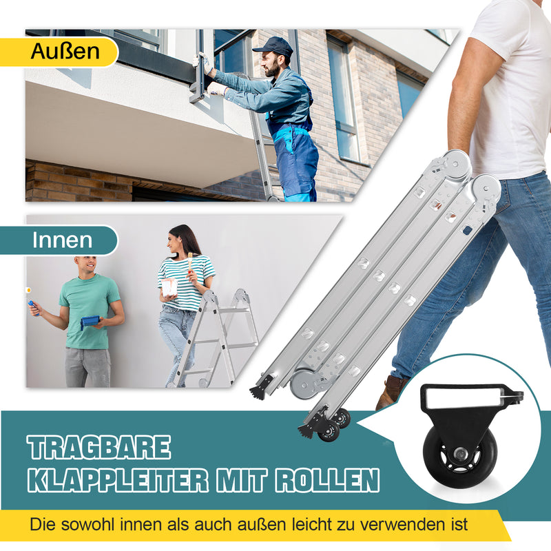 Sonnewelt Aluminum Multi-Purpose Ladder 4.7M/5.8M